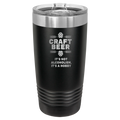 Craft Beer 20 oz Tumbler | Black