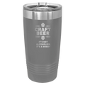 Craft Beer 20 oz Tumbler | Dark Gray