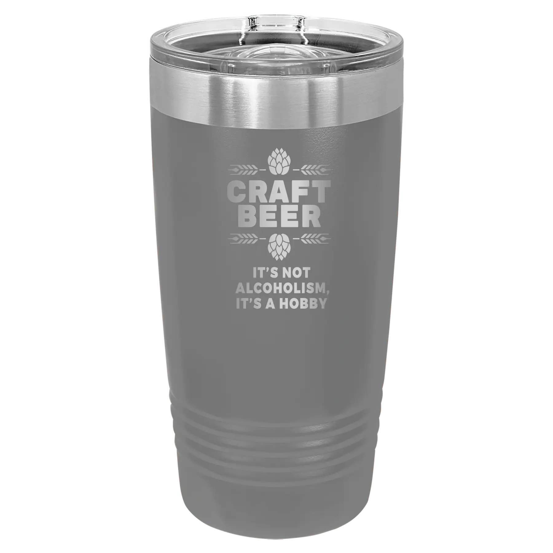 Craft Beer 20 oz Tumbler | Dark Gray