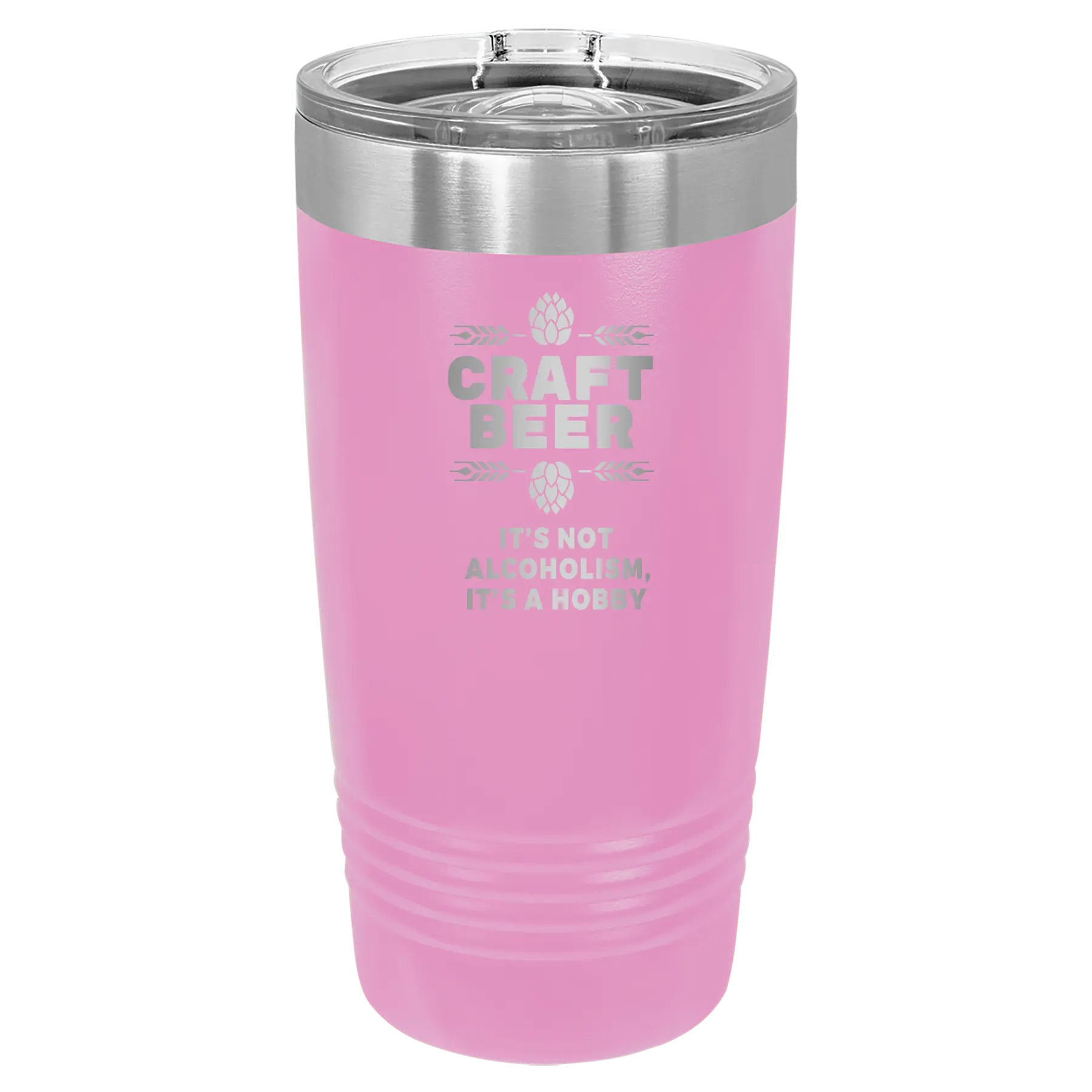 Craft Beer 20 oz Tumbler | Light Purple
