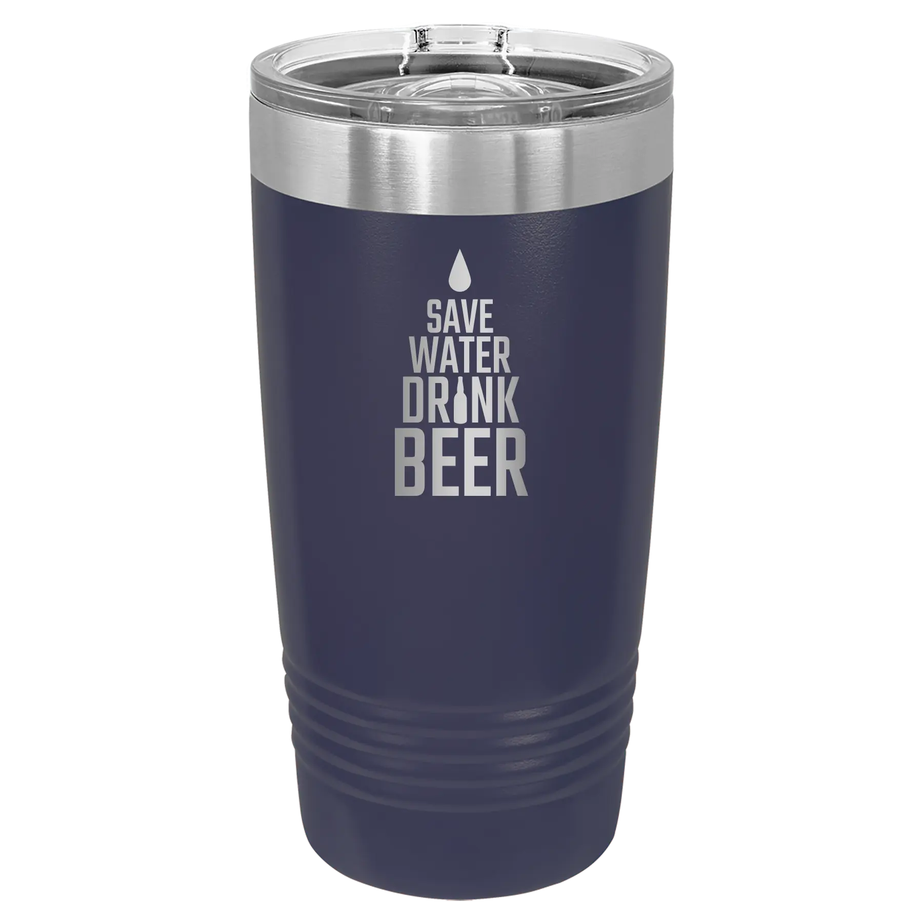 Save Water Drink Beer 20 oz Tumbler | Light Blue