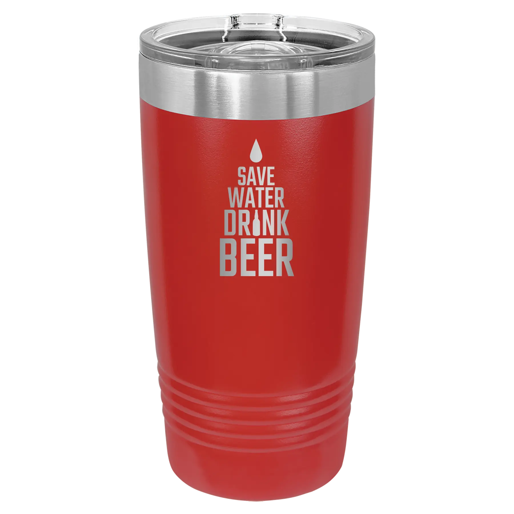 Save Water Drink Beer 20 oz Tumbler | Light Blue