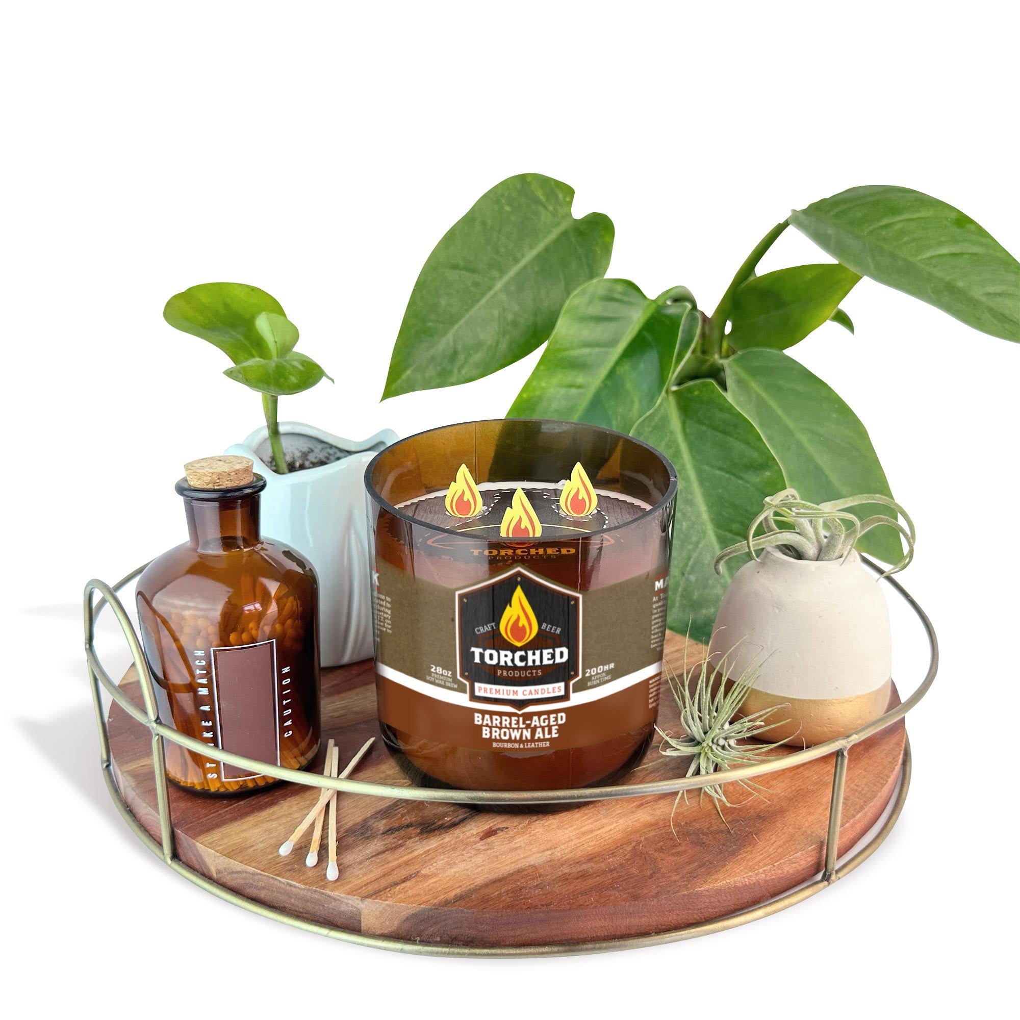 Barrel-Aged Brown Ale Beer Candle